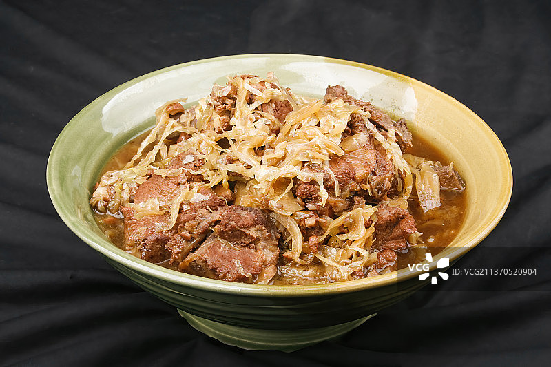 中餐美食-中餐美食-酸菜炖大骨图片素材