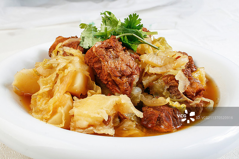 中餐美食-酸菜炖排骨图片素材