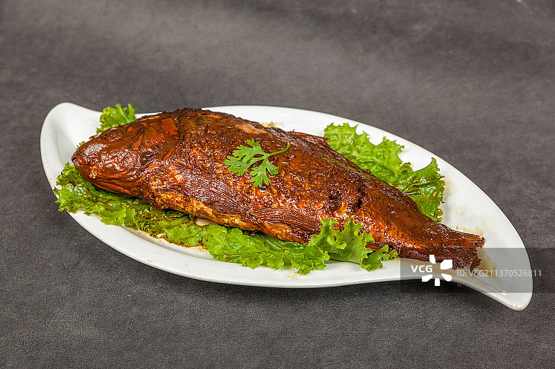 中餐美食-酥鱼图片素材