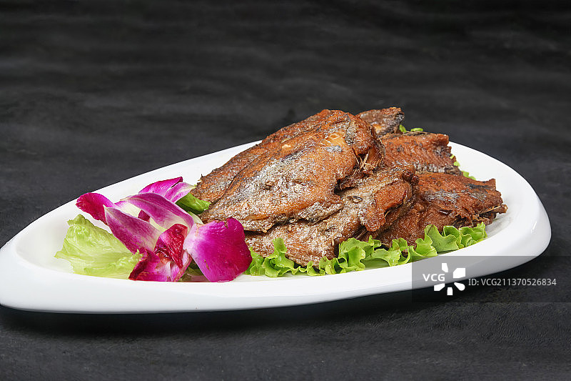 中餐美食-酥鱼图片素材