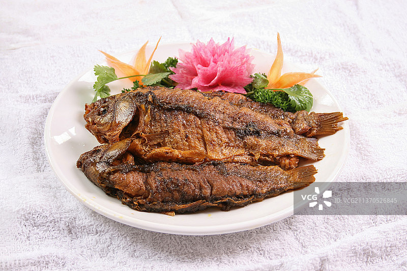 中餐美食-酥鱼图片素材