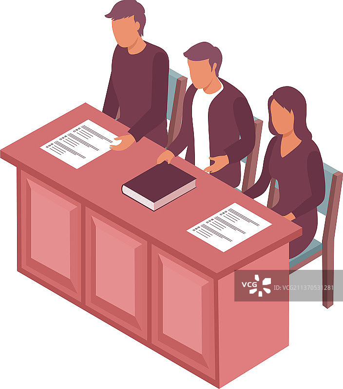 法院等距图标图片素材