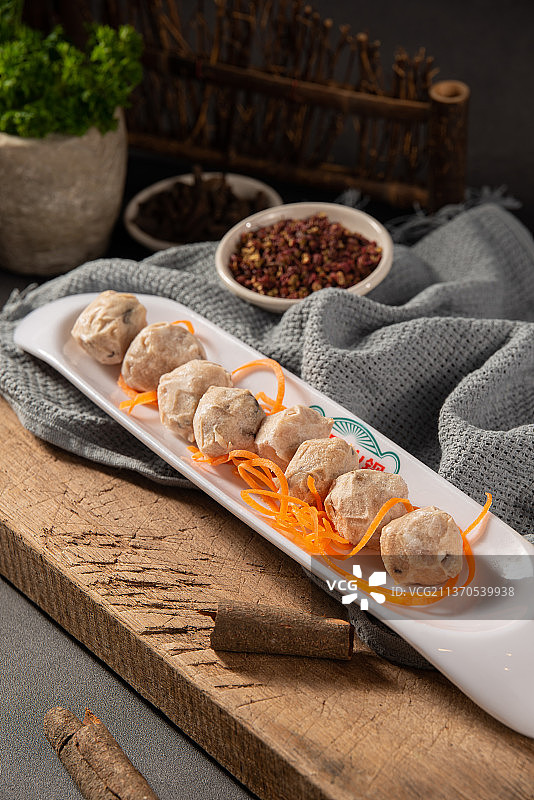 火锅食材贡丸图片素材