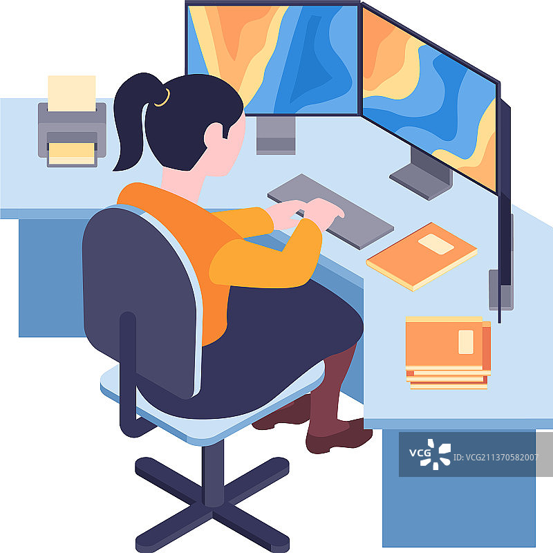 气象站工作人员构成图片素材