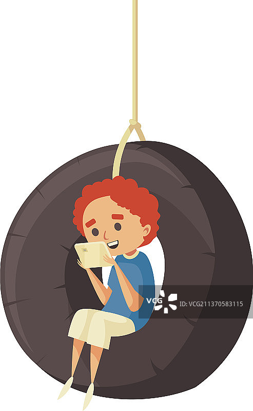 儿童沉迷电子产品图片素材