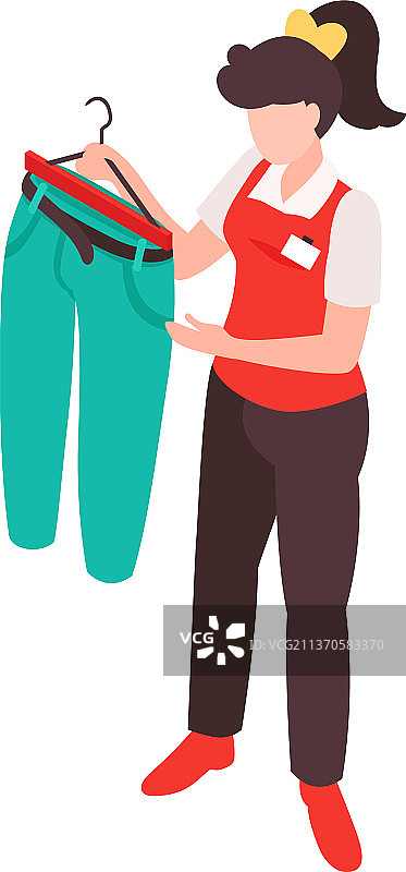 服装店员图片素材