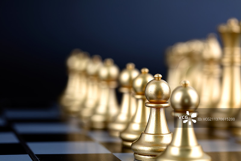 银色的国际象棋围棋特写图片素材