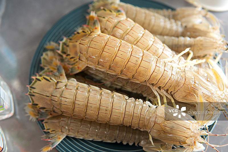 新鲜的皮皮虾食材图片素材