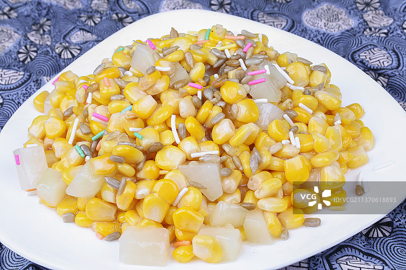中餐美食-松仁玉米图片素材