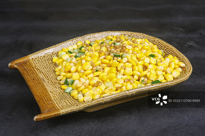 中餐美食-松仁玉米图片素材