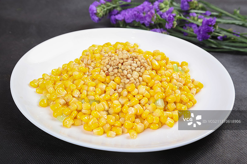 中餐美食-松仁玉米图片素材