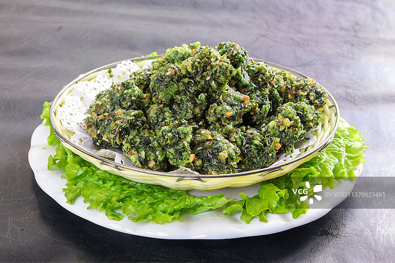 中餐美食-蔬菜丸子图片素材