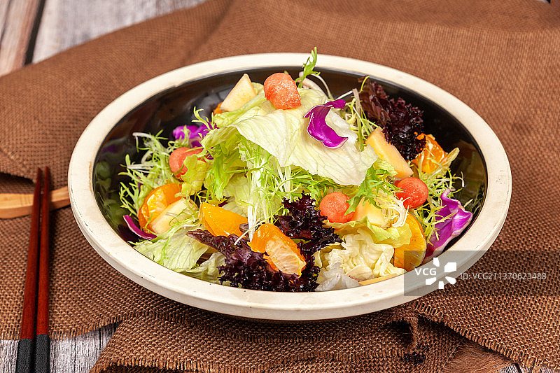 中餐美食-蔬菜沙拉图片素材