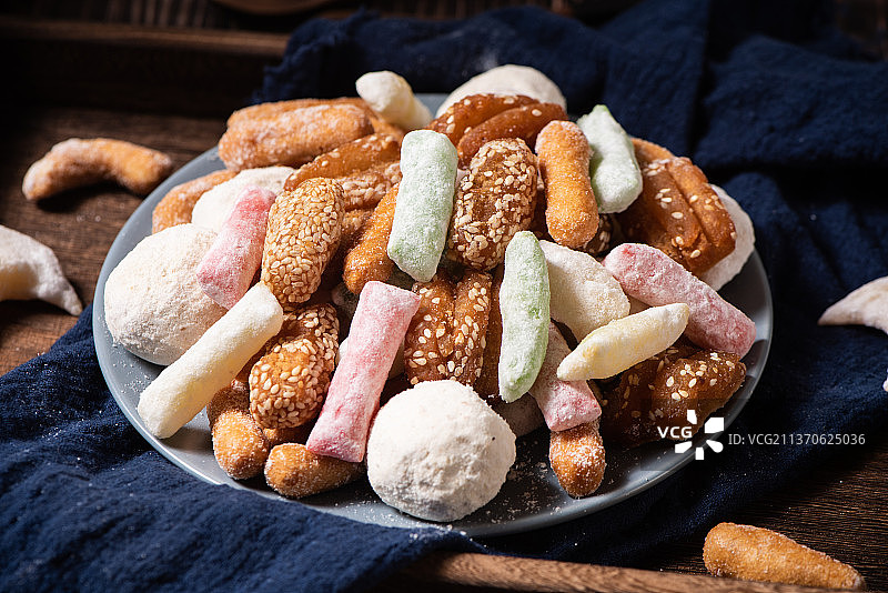 河南特色小吃甜品果子图片素材