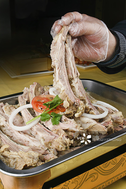 中餐美食-手扒羊肉图片素材