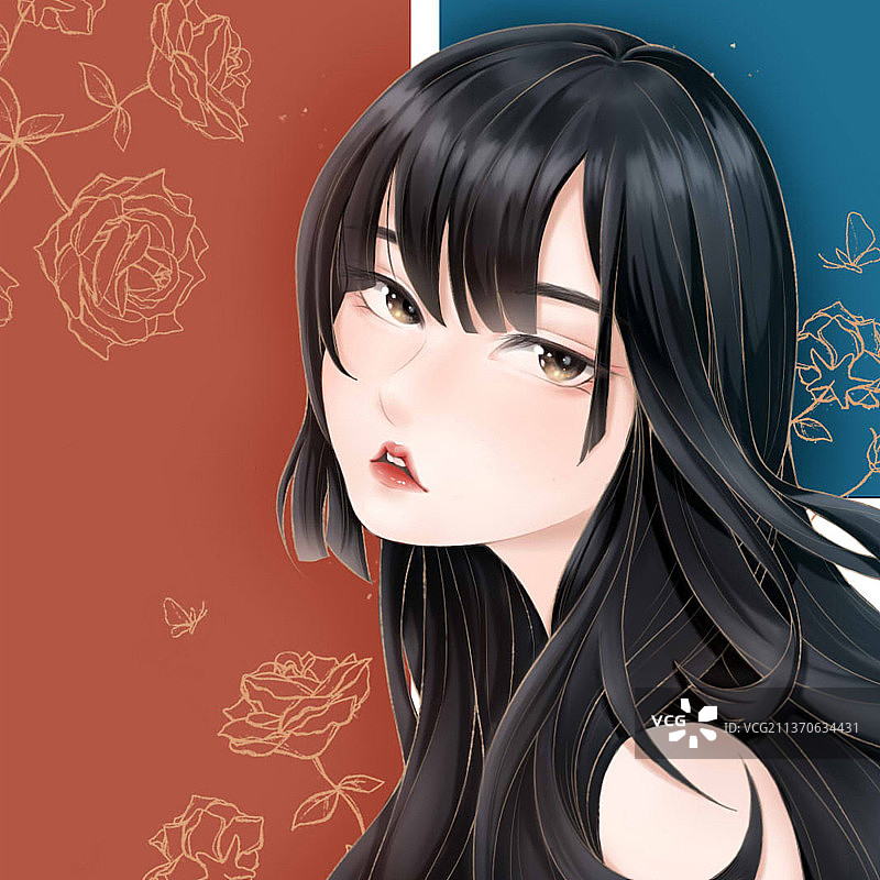 头像女图片素材