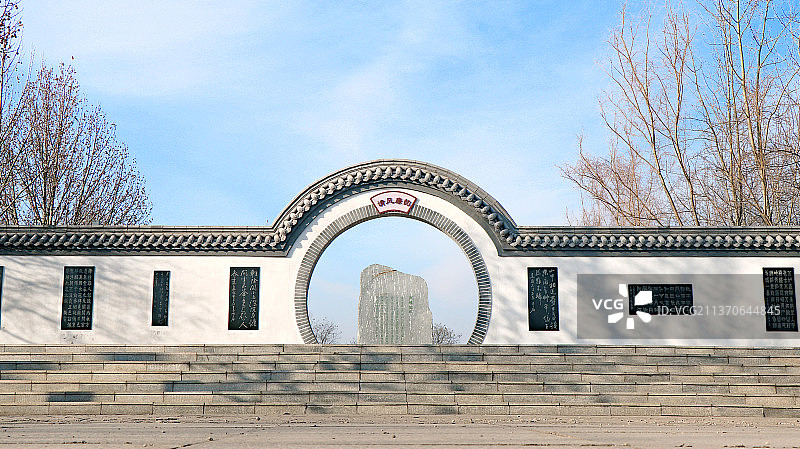 王维诗苑 山西祁县昌源河国家湿地公园图片素材