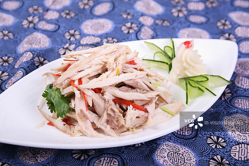 中餐美食-手撕鸡图片素材