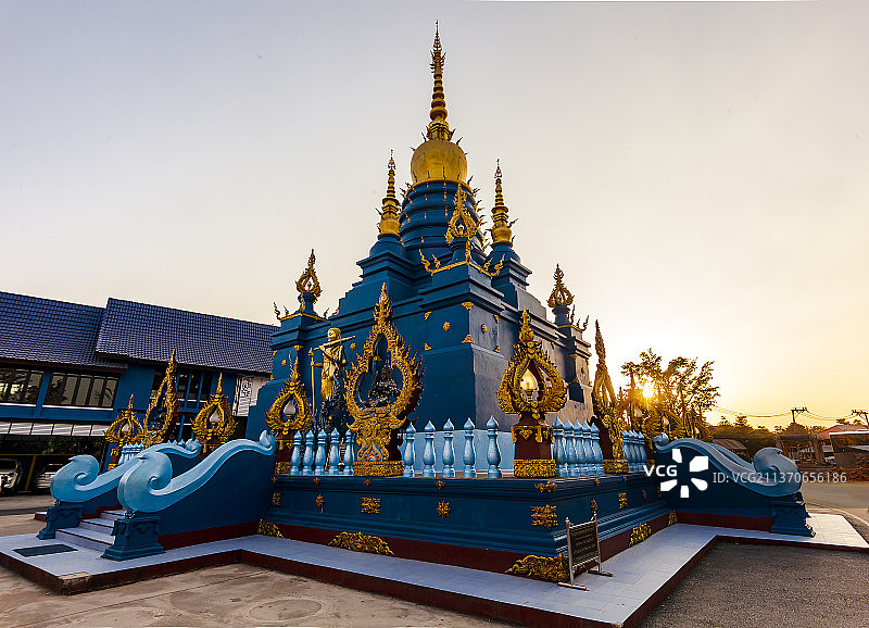 泰国清莱蓝庙图片素材