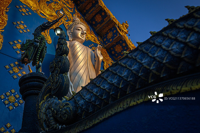 泰国清莱蓝庙图片素材