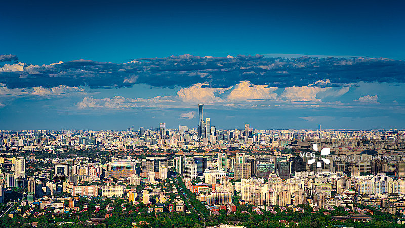 北京城市天际线图片素材
