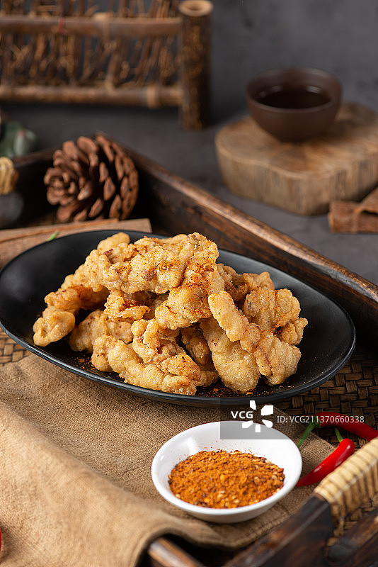 现炸小酥肉图片素材