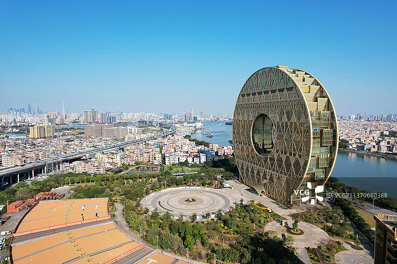 广州圆大厦图片素材