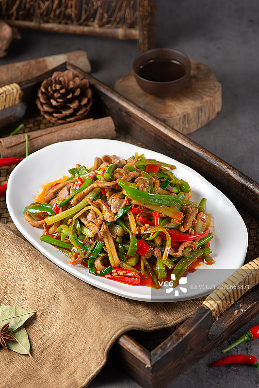 特色泡椒鸡杂图片素材