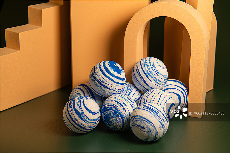 克莱因蓝色球体图片素材