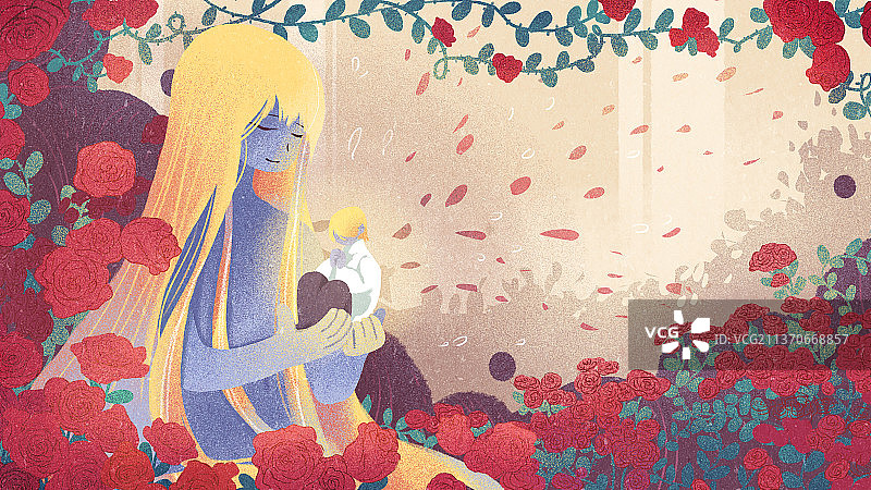 玫瑰少年图片素材