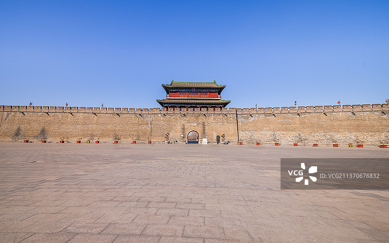 正定古城墙图片素材