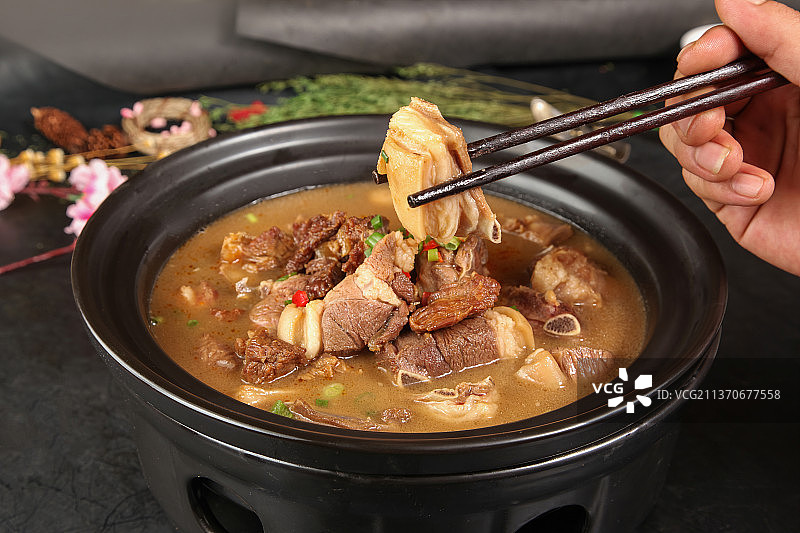 中餐美食-清炖羊肉图片素材