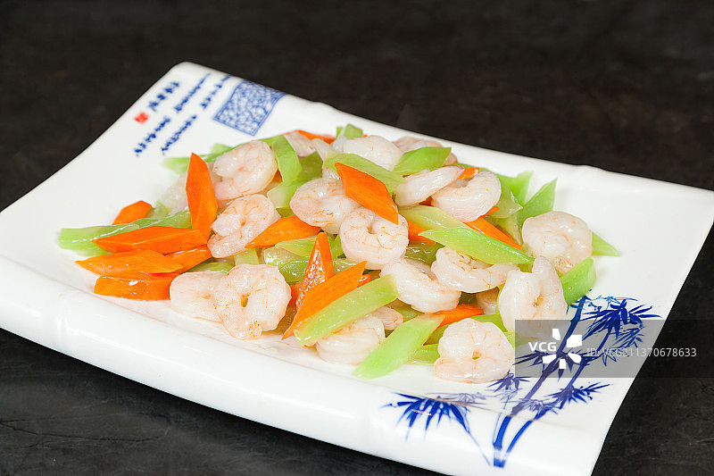 中餐美食-清炒虾仁图片素材