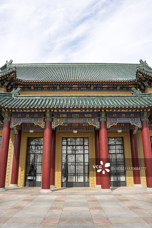 中国风宫殿建筑南京美龄宫图片素材