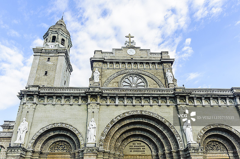 东南亚菲律宾马尼拉圣母无原罪圣殿主教座堂图片素材