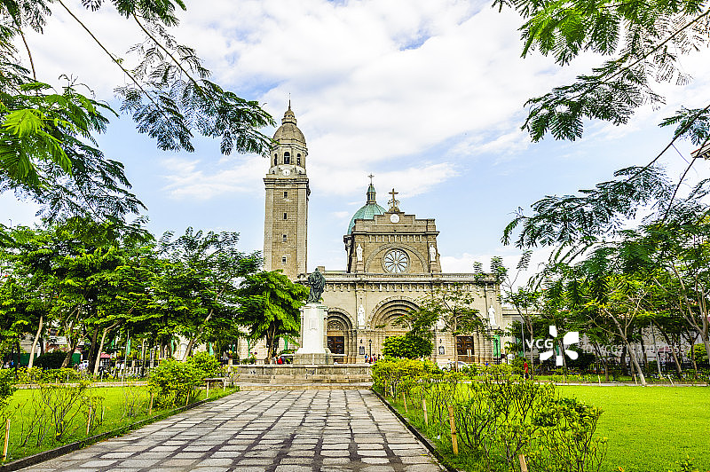 东南亚菲律宾马尼拉圣母无原罪圣殿主教座堂图片素材