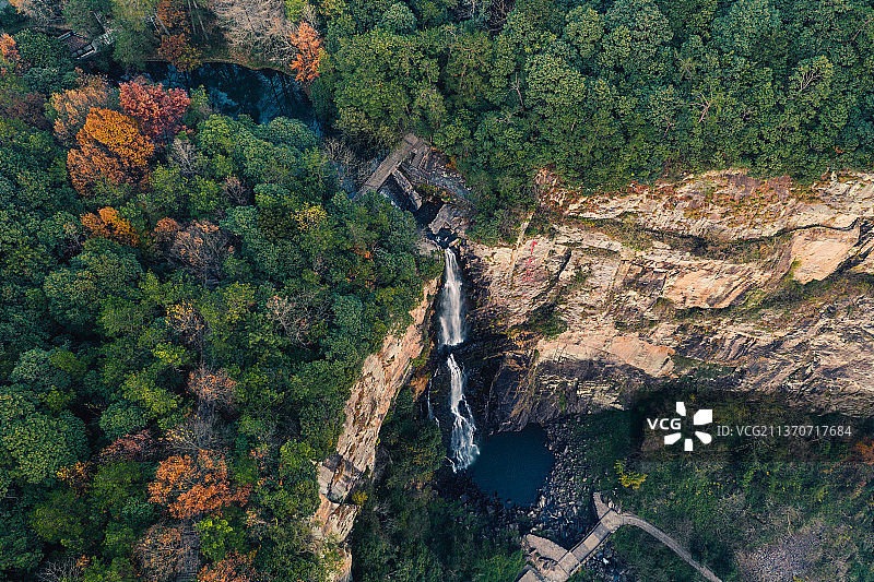 宁波市奉化区雪窦山雪窦寺千丈岩图片素材