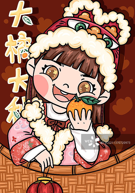 新年女孩图片素材