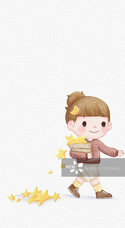 星星女孩图片素材