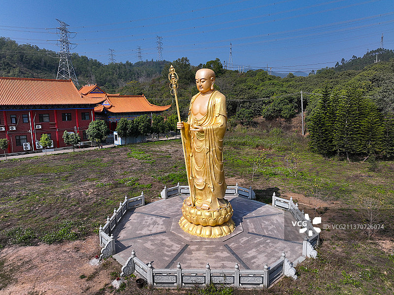 广东省惠州市惠东县庆云寺航拍图片素材