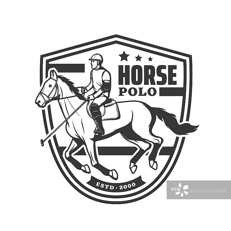 马球运动图标图片素材