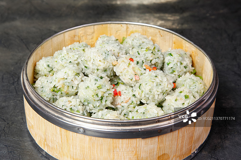 中餐美食-珍珠丸子图片素材