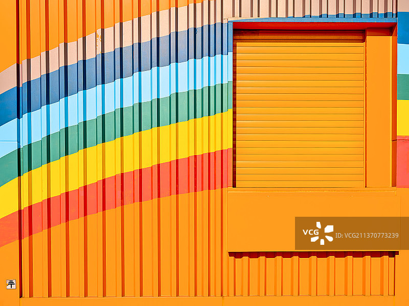 天津东疆湾绚丽多彩的海边建筑图片素材