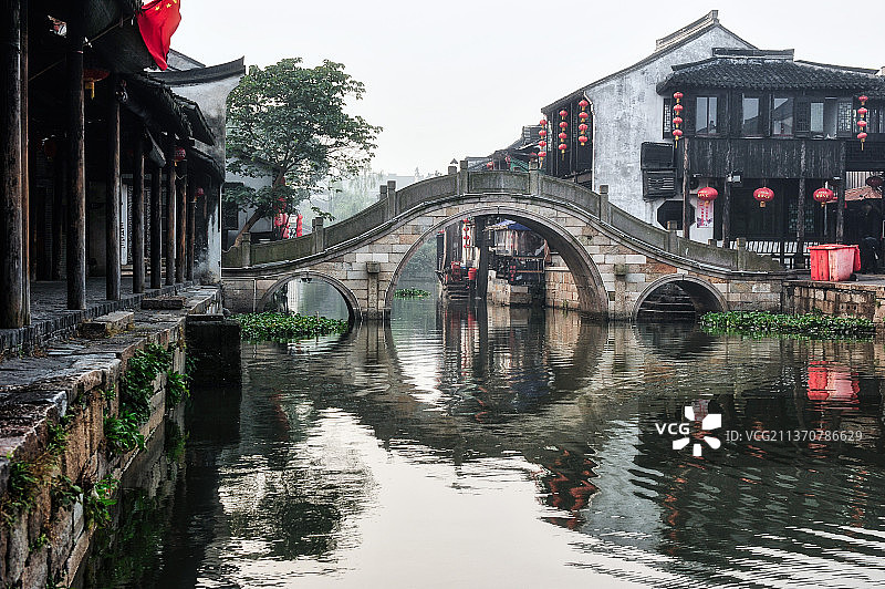 西塘的石拱桥图片素材