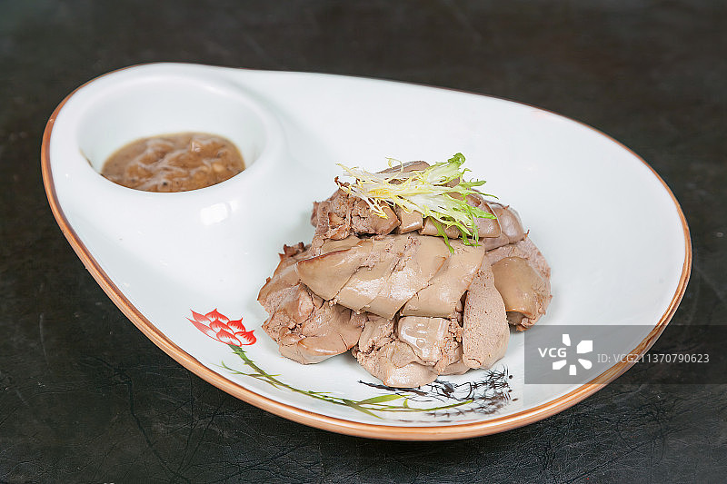 中餐美食-盐水鹅肝图片素材