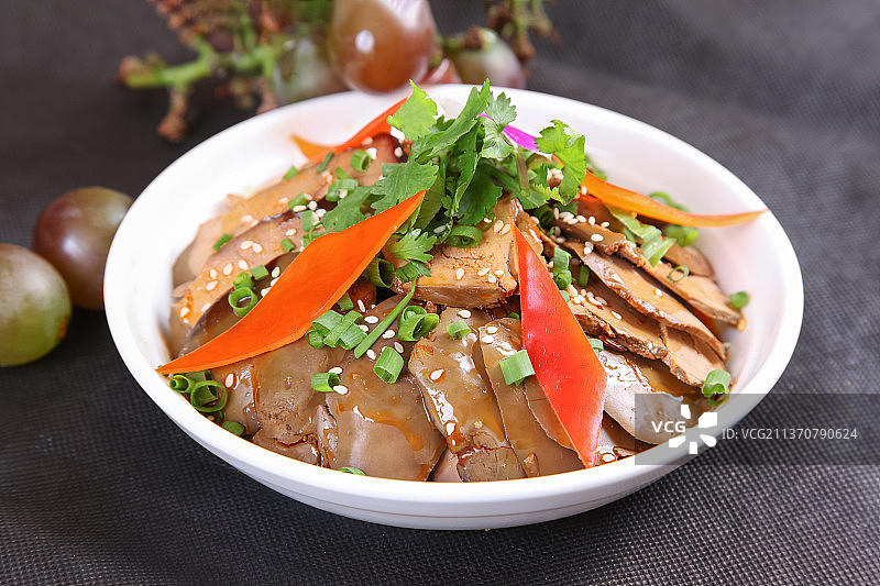 中餐美食-盐水鹅肝图片素材