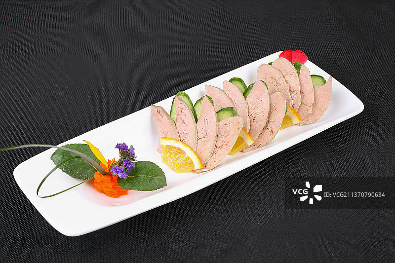 中餐美食-盐水鹅肝图片素材