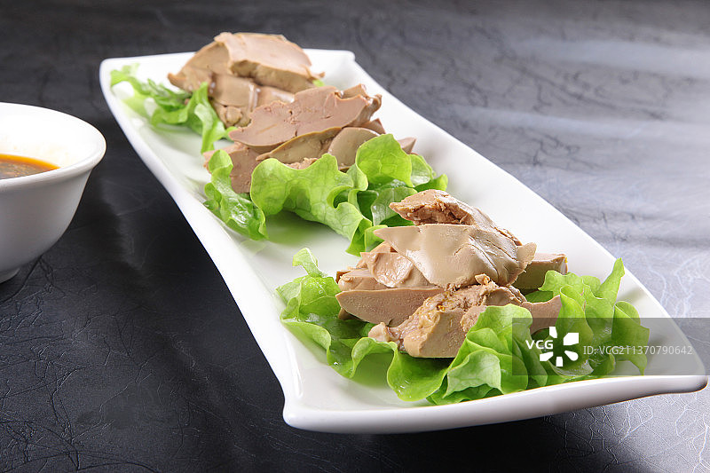 中餐美食-盐水鹅肝图片素材