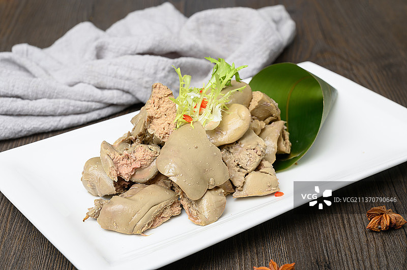 中餐美食-盐水鹅肝图片素材