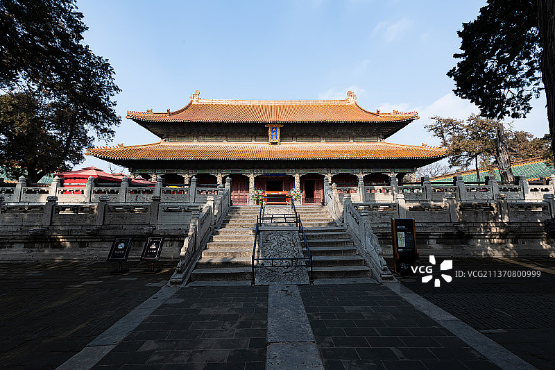 冬天儒文化发祥地孔府孔庙图片素材